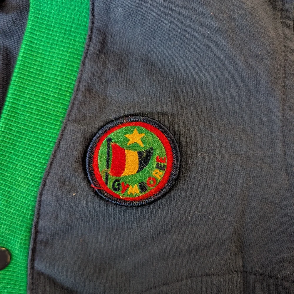 $ Vintage Rainbow Tag‎ Gymboree Blue and Red Cardigan